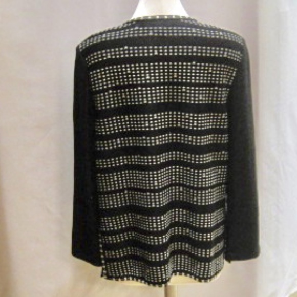 ** Host Pick ** ST.JOHN Waterfall Open Front Knit Cardigan - Picture 2 of 4